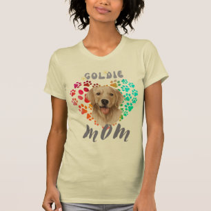 Camiseta Pata fofa Coração dourado Cachorro Filhote Animal