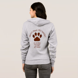 Camiseta Pata impressa em castanho com nome comercial LIGHT