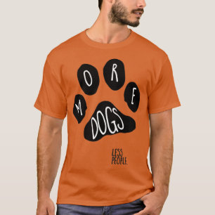 Camiseta pata imprimir mais cachorros menos pessoas