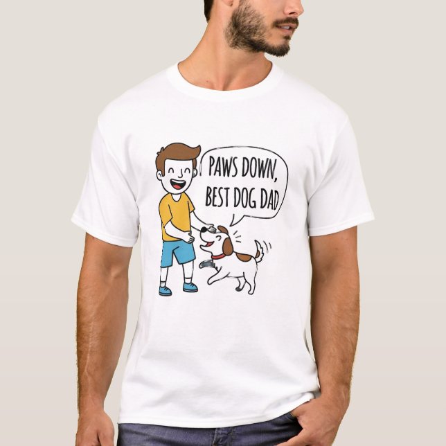 Camiseta Pata Para Baixo, Melhor Dia de os pais De Pai De C (Frente)