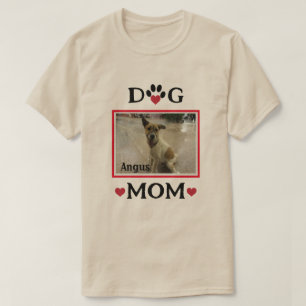 Camiseta Pata Personalizada De Cachorro Com "Mãe De Cachorr