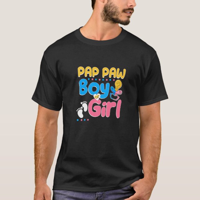 Camiseta Pata Rosa ou Azul Pap Te Ama O Melhor Avô Já (Frente)