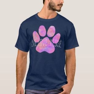 Camiseta Pata Rosa-Rosa De Salvação Do Amor Vivo