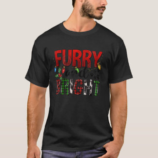 Camiseta Patas-De-Cão-Furosas E Brilhantes Patas-De-Gato Fe