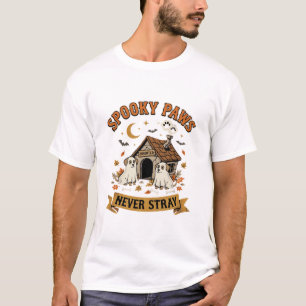 Camiseta Patas de Fantasma de Cachorro de Halloween
