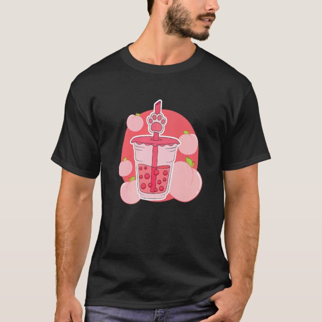 Camiseta Patas de Gato Caixa Groovy Leite de Morango (Frente)