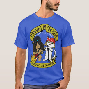 Camiseta Patas de Gato Engraçadas Presente de Música Rock H