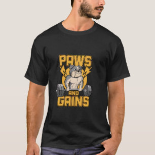 Camiseta Patas E Ganhos Motivação Para Treino