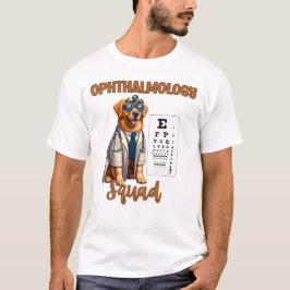 Camiseta Patas e Visão Esquadrão de Oftalmologia Animal