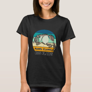 Camiseta Patas Garras Grandes Defeitos Humor Amantes de Gat