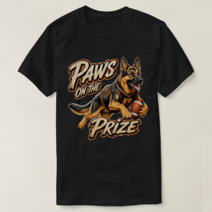 Camiseta Patas no Prêmio Pastor Alemão Futebol