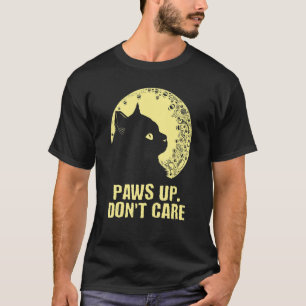 Camiseta Patas para cima Não se importam com o gato Casal G