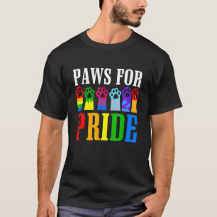 Camiseta Patas Para o Mês do Orgulho Lgbtq Gay Lésbica Anim