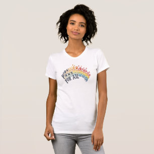 Camiseta Patas para Todos – Unidade da Pegada de Pata Arco-
