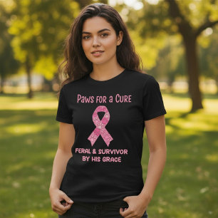 Camiseta Patas para uma Cura Ferais e Sobreviventes pela Su