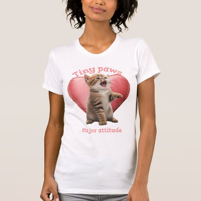 Camiseta Patas pequenas, grande atitude (Frente)