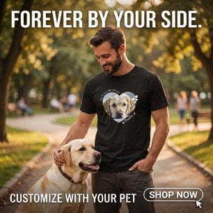 Camiseta Patas Personalizadas no meu coração Foto de animal