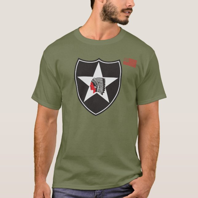 Camiseta Patch da Divisão de Infantaria do segundo (Estados (Frente)