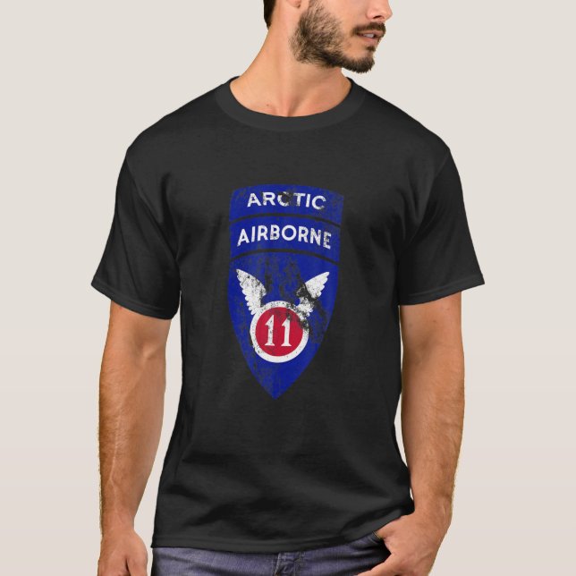 Camiseta Patch da Divisão de Transporte Aéreo de 11 - Anjos (Frente)