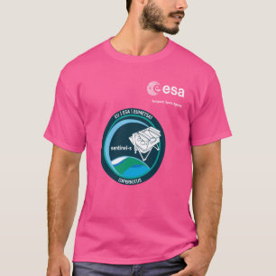 Camiseta Patch da Missão Espacial Europeia da Agência Espac