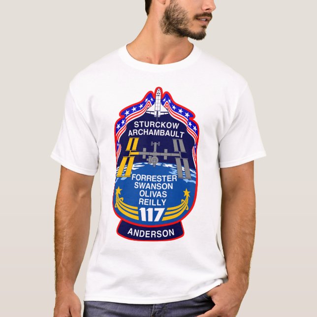 Camiseta Patch de missão STS-117 (Frente)