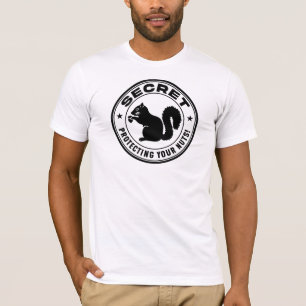 Camiseta Patch secreto de esquilo "Protegendo seus Loucos"