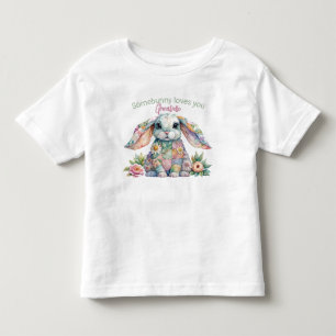 Camiseta Patchwork Floppy Eared Bunny T Shirt