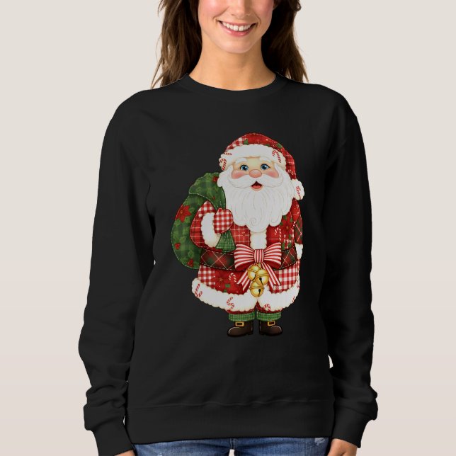 Camiseta Patchwork Papai Noel Natal (Frente)
