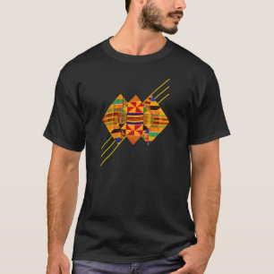 Camiseta Patchwork tradicional africana Dashiki Kente Illus