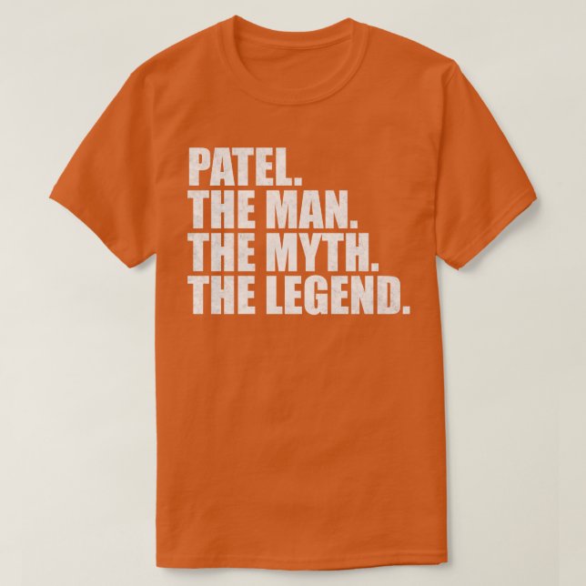 Camiseta Patel Nome da família Patel sobrenome Patel Surna (Frente do Design)