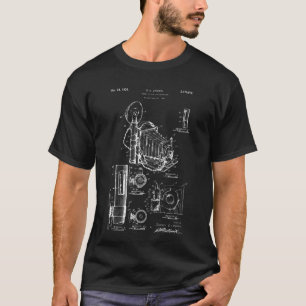 Camiseta Patente da câmera Vintage