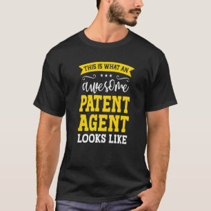 Camiseta Patente do Trabalho do Agente Patente Título do Fu