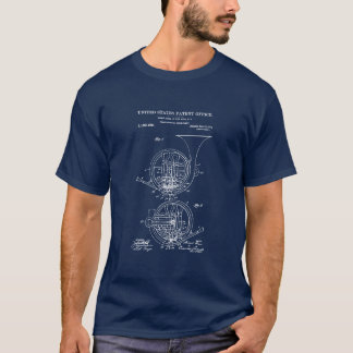 Camiseta Patente dos EUA - Corno Francês