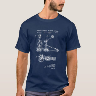 Camiseta Patente dos EUA - Pedal de Tambor