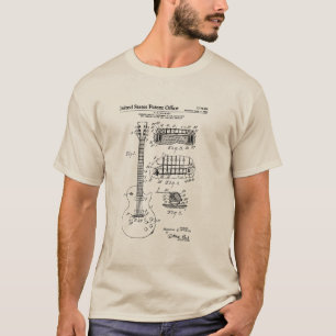 Camiseta Patente dos EUA - Violão acústico