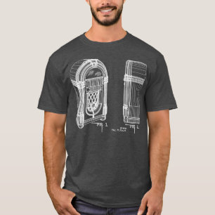 Camiseta Patente Icônica Jukebox 1947 - Baby Boomer 1950s M