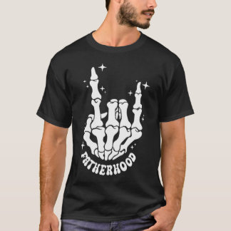 Camiseta Paternidade Alguns Dias Eu Balanço Esqueleto Frent