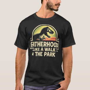 Camiseta Paternidade Como Uma Caminhada No Parque