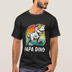 Camiseta Paternidade PAPA DINO PAI Retro Engraçado Futuro P