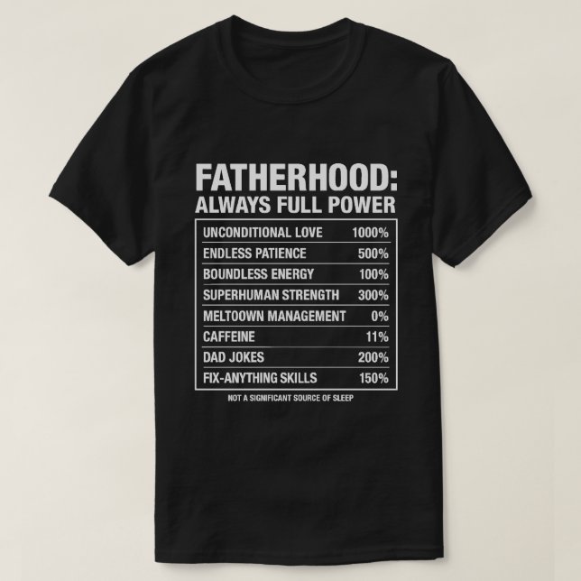 Camiseta Paternidade: Sempre com Força Total | Vida Emocion (Frente do Design)