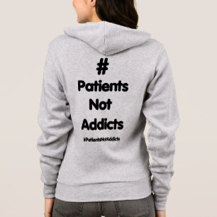 Camiseta #PatientsNotAddicts
