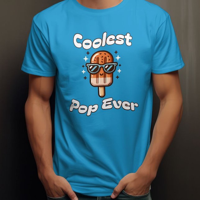 Camiseta Patilho-presente do Pai-trocadilho de Comida mais  (Coolest Pop Ever Funny Food Pun Dad Gift Popsicle T-Shirt)