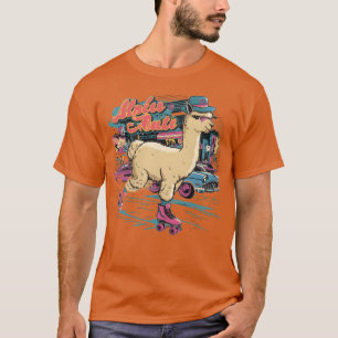 Camiseta Patinação Alpaca Patinador Patins 70s 80s presente