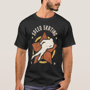 Camiseta Patinação de Velocidade Vintage Retro Esporte Clás