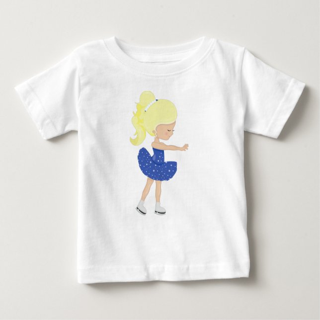 Camiseta Patinação Física, Garota Ice, Cabelo Loiro (Frente)