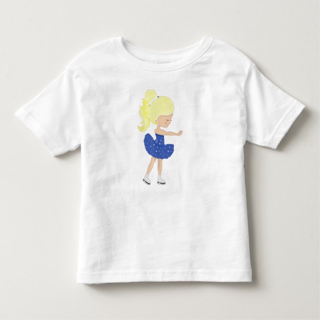 Camiseta Patinação Física, Garota Ice, Cabelo Loiro (Frente)