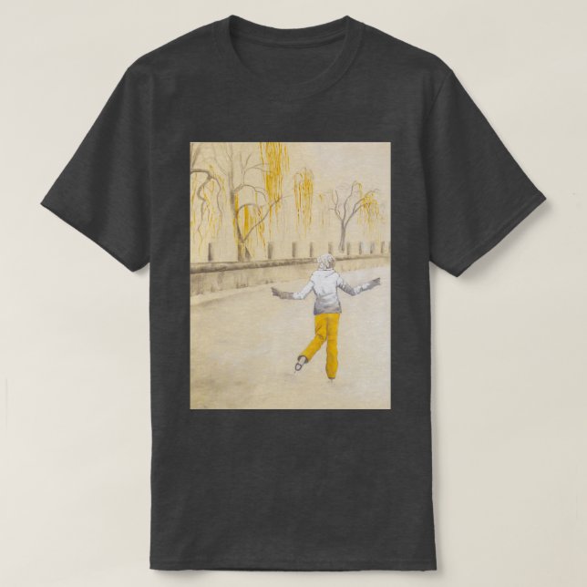 Camiseta Patinação no Canal de Rideau (Frente do Design)