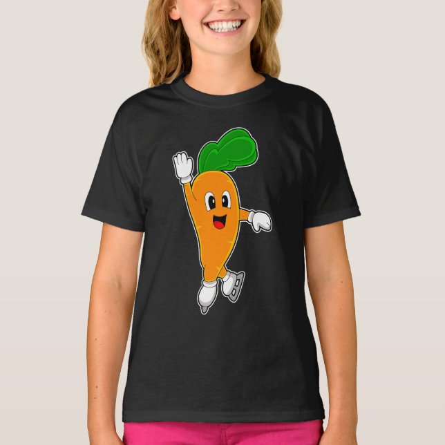 Camiseta Patinação no gelo de cenoura Patins de gelo Esport (Frente)