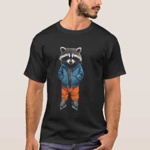Camiseta Patinação no Gelo de Guaxinim