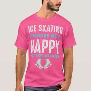 Camiseta Patinação no Gelo Me Faz Muito Feliz Para Fã de Pa